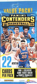 2018/19 Panini Contenders NBA Basketball Factory Sealed JUMBO FAT PACK with EXCLUSIVE Green Ticket or Purple Parallel Look for Rookies &amp Autos of Luka Doncic Deandre Ayton Trae Young &amp More!