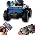 1/28 RC Monster Truck with Camera RC Car Toys with 720P HD FPV Camera High Speed All-Terrain Remote Control Car Racing Vehicle with Blinking Body Lights for Adults Kids Boys Dual Control Modes