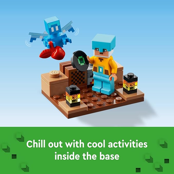 LEGO Minecraft The Sword Outpost 21244 Building Toys - Featuring Creeper Warrior Pig and Skeleton Figures Game Inspired Toy for Fun Adventures and Play Gift for Kids Boys and Girls Ages 8+