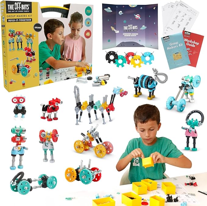 The Off Bits Educational STEM Toys for 6+: Robot Toy Building Sets 3-in-1 Engineering Kit for Boys and Girls Build Your Own STEM Building Toys with Endless Possibilities (Educational Kit)