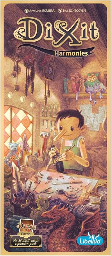 Dixit Harmonies Board Game EXPANSION - Ignite Your Imagination with 84 Captivating Art Cards! Creative Storytelling Game for Kids &amp Adults Ages 8+ 3-6 Players 30 Min Playtime Made by Libellud