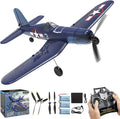 RC Planes for Adults 4 Channel RTF F4U Corsair RC Airplanes Fighters with 6-Axis Gyro 3 Flight Modes and One-Key Aerobatic Function Wingspan 400mm Suitable for Outdoors and Gifts