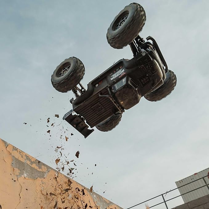 ARRMA RC Truck 1/8 Notorious 4X4 6S BLX BRUSHLESS V6 Stunt Truck RTR (Battery and Charger Not Included) (Black) ARA8611V6T1