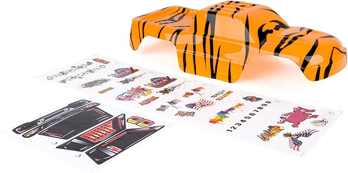 SummitLink Custom Body Compatible for 1/10 Scale RC Car or Truck (Truck not Included) (Tiger)