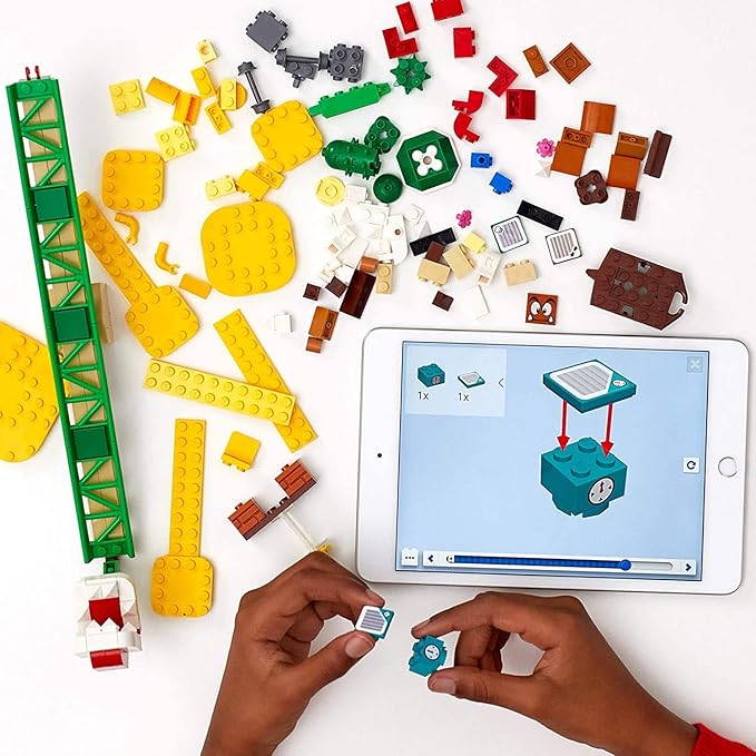 LEGO Super Mario Piranha Plant Power Slide Expansion Set 71365 Building Kit for Kids to Combine with The Super Mario Adventures with Mario Starter Course (71360) Playset (217 Pieces)