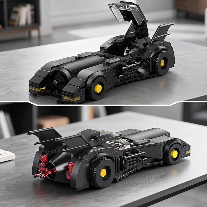 Mould King Technik Bat Super Car Builidng Toys Sets 10020 MOC Bat Iconic Vehicle Super Hero Gift for Kids Boys and Girls Ages 8+ (409 PCS)