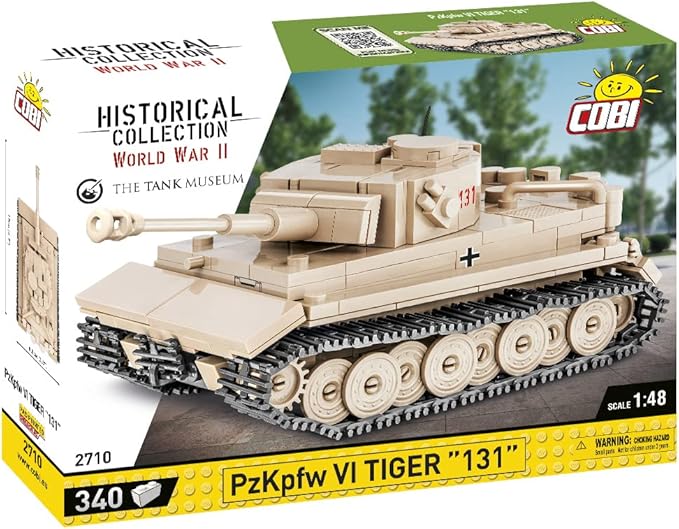 COBI Historical Collection Panzer VI Tiger 131 Tank Building Set 340 Pieces