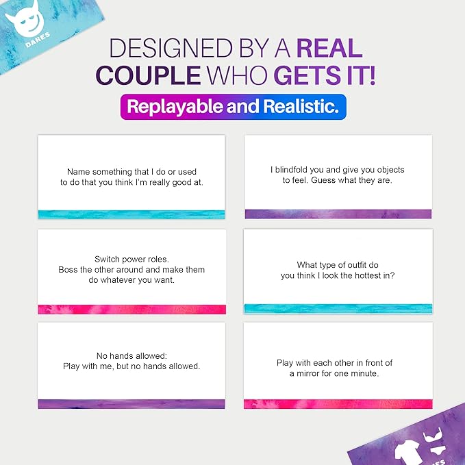 Why Don't We - Why Not? Fun and Romantic Board Game for Couples - 170 Cards with Conversations Dares and More for 2 Players