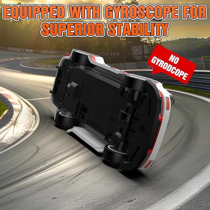 RC Drift car 1/43 Mini Rc Drift car with Gyroscope 2.4GHz Full Proportional Remote control Cars 4WD High Speed Racing with Lights Racing Tires Model Cars Gift for Adults Kids Boys Girls