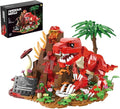 Dinosaur World T-Rex Building Set- Compatible with Lego Sets for Boys 8-14 Jurassic Volcano Era Building Birthday Gift Set for Boys &amp Girl (559 Pcs)