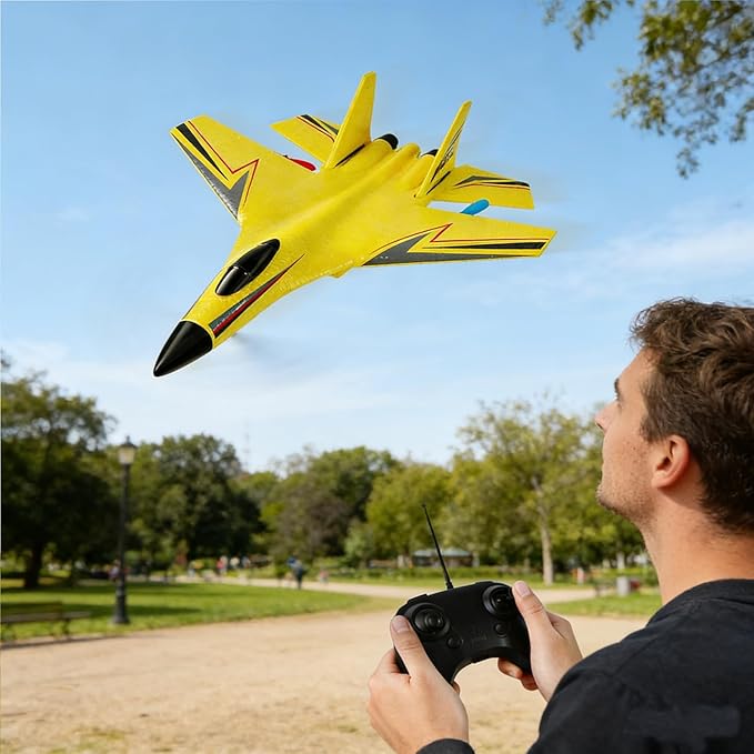 RC AirplaneGlider Aircraft.for Foam Remote Control Planes for Adults Beginners360° Flip Easy to Fly (Blue)
