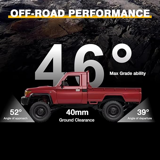 1/12 RC Rock Crawler MN-82 Toyota LC79 RC Pickup Truck 2.4GHz RC Crawler 4x4 Remote Control Off Road Car RTF with Upgraded Chassis Hobby Grade Toy Gifts for Adults