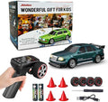 1/43 Mini RC Drift Car with Gyroscope 4WD Full Proportional RC Car 2.4GHZ Hobby Grade Remote Control Cars RTR Model Vehicle 20+KM/H High Speed for Hobbyists Kids Adults (Green)
