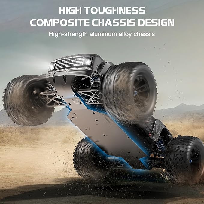 1/12 Brushless Fast RC Car for Adults 4WD Electric Off-Road RC Monster Truck 60KM/H High Speed RC Car W/Hobbywing ESC Flysky FS-G4P 3S Lipo for Hobby RTR Toy Gifts
