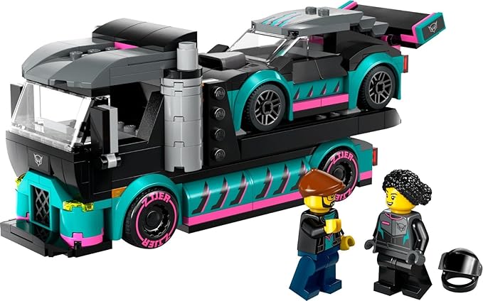 LEGO 60406 City Autotransporter mit Rennwagen 2 Minifiguren Laderampe
