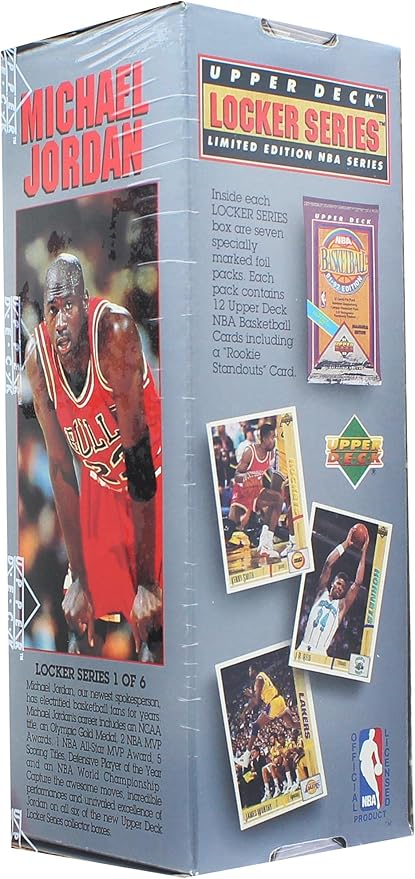 NBA 1991-92 Upper Deck Basketball Sealed Michael Jordan Locker Box | 7 Packs