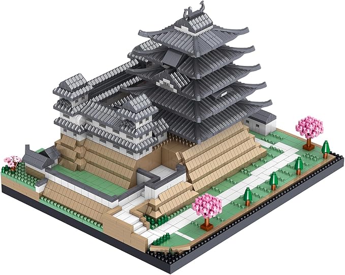 Himeji Castle Japan Micro Brick Building Set (3037 Pieces) – Landmark Model Educational Toy Gift for Kids and Adults