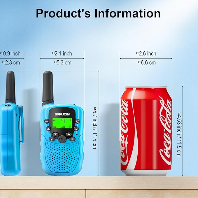 Walkie Talkies for Kids Games Outdoor Toys for 3-12 Year Old Boys Girls 3 Miles Range Walkie Talkie as Easter Basket Stuffers 4 Year Old Girl Birthday Gifts for 3 4 5 6 7 8 9 Year Old Boy Girl Gift