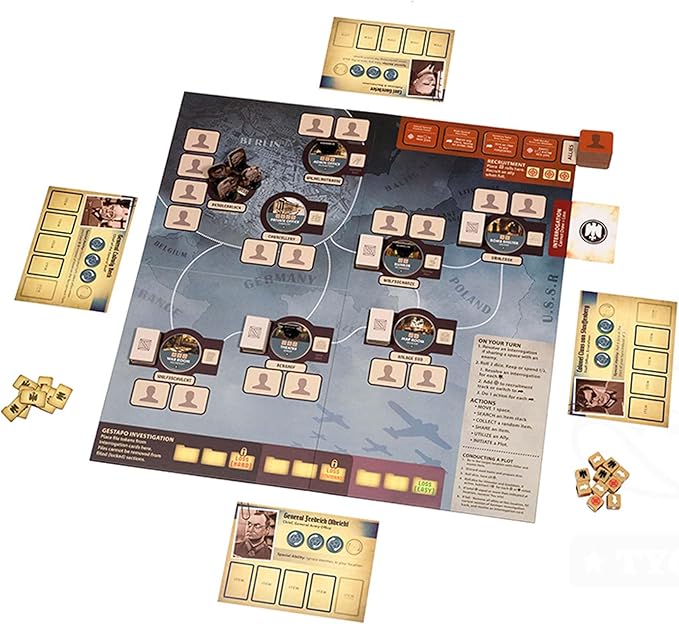 Valkyrie: A Black Orchestra Game – Standalone World War II Espionage Game 1-4 Players Ages 14+ Strategic Board Game