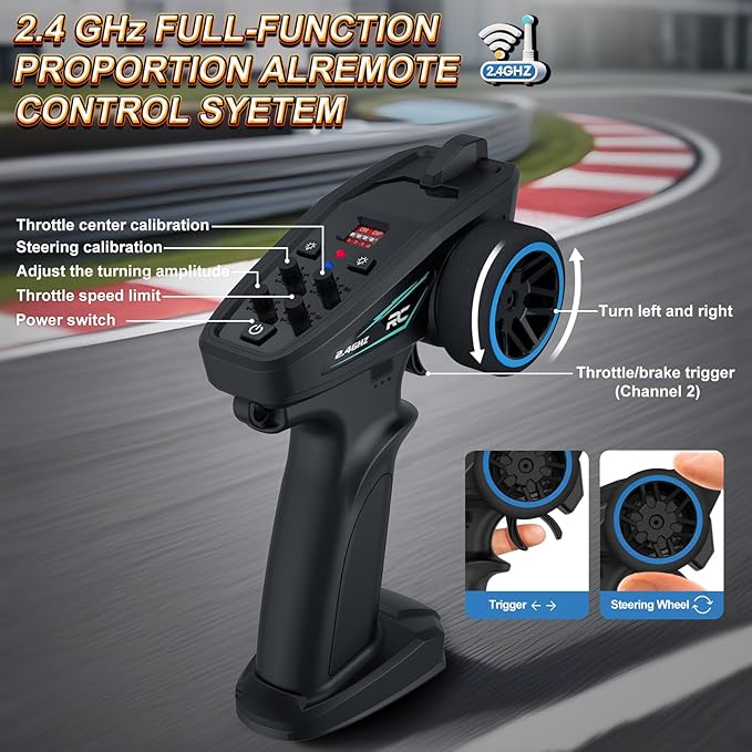 Nikuku Fast Remote Control Car 38 KPH High Speed Off Road RC Cars with 2.4 GHz 1:20 Scale 4WD Electric All Terrain RC Monster Truck Toys Christmas Birthday Gifts for Adults &amp Boys