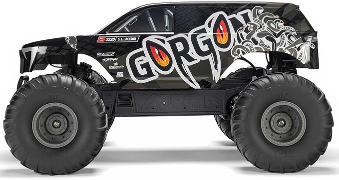 ARRMA RC Truck 1/10 Gorgon 2 Wheel Drive RTR Brushed Monster Truck Battery &amp Charger Included Gun Metal ARA3230ST3