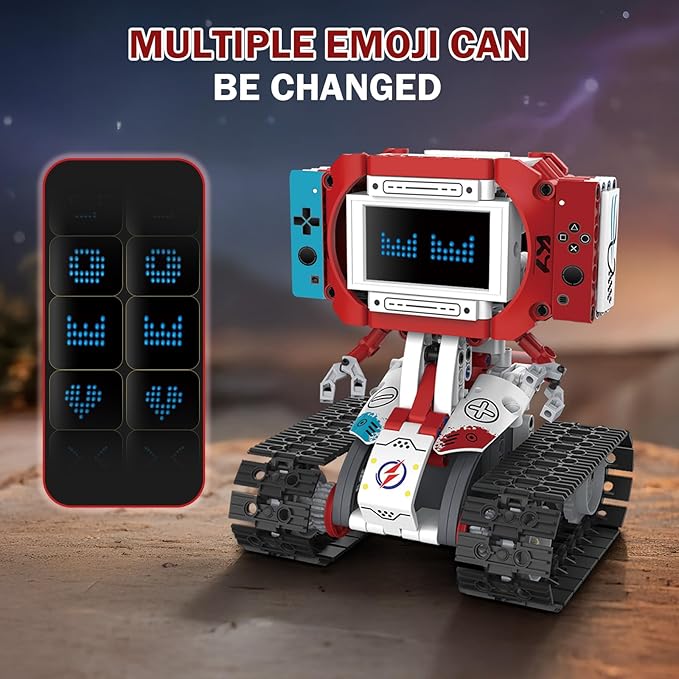 5-in-1 STEM Robot Building Kit with Remote Control &amp APP Science Robot Educational Toys for Kids Age 8-16 Birthday Gifts for Boys Girls with 358 Piece