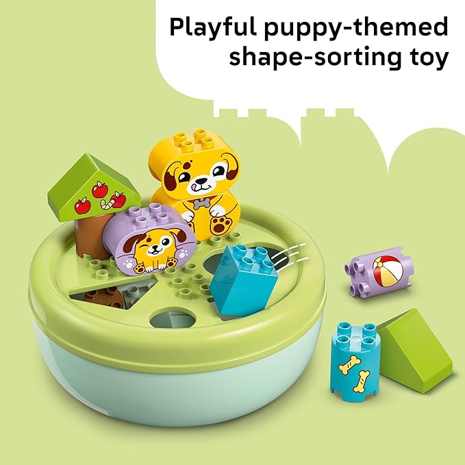 LEGO DUPLO My First Shape Sorter: Puppy House Sensory Toy for Toddlers - Montessori Shape Sorting &amp Learning Play Set for Boys &amp Girls Ages 1.5+ - Educational Gift Idea for Birthdays - 10441