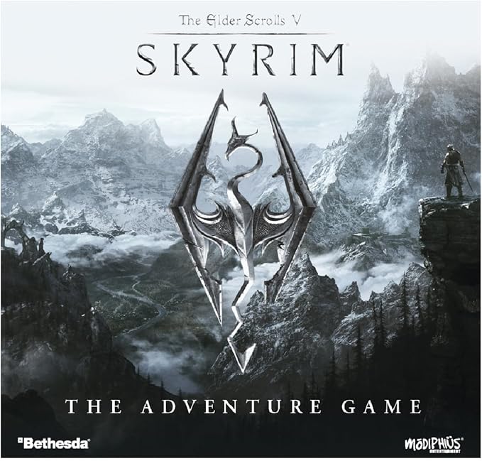 The Elder Scrolls V: Skyrim The Adventure Game - Epic Cooperative &amp Solo Board Game Open-World Questing Character Progression &amp Narrative Strategy Ages 14+ 1-4 Players 60-120 Min Playtime
