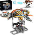 Mechanical Turtle Building Set with Lights Rotatable Link Components &amp Display Stand STEM Building Set for Boys and Girls 8-14 Home Office Decor for Adults Mechanical Enthusiasts（659PCS）