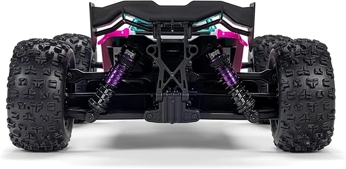 ARRMA 1/16 Mini Kraton 3S DSC 4X4 RTR Brushless Speed Truck (3S Battery &amp Charger Included) Teal/Pink ARA2508ST2