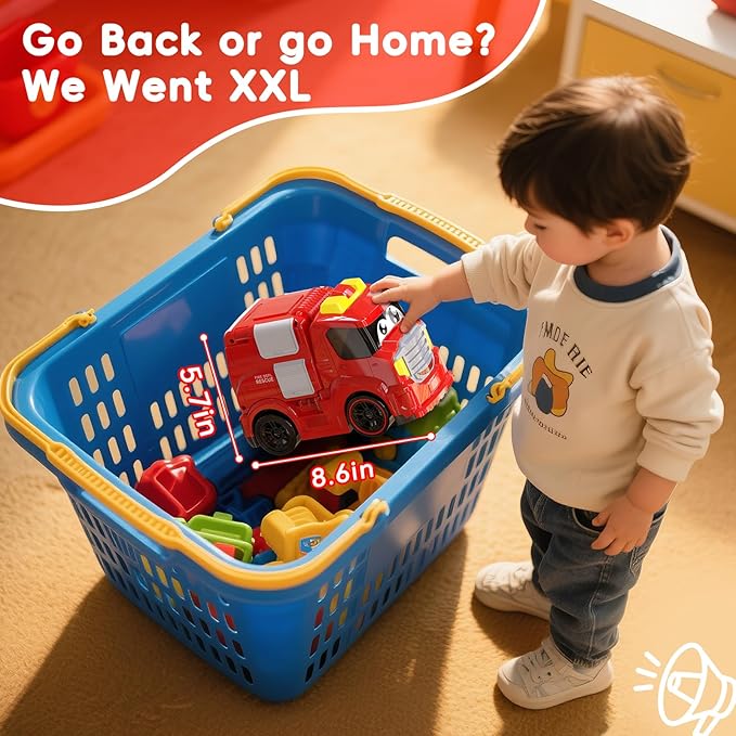 Remote Control Car for Toddlers 1-3 Fire Truck Toy for Ages 2-4 Lights &amp Sounds Emergency Cars Preschoolers Fire Engine for Boys &amp Girls