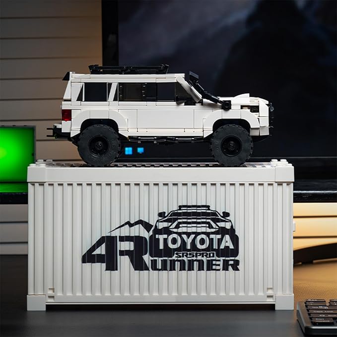 Toyota 4Runner SR5PRO Car Building with Collectible Display Container TOYOTA Officially Licensed SUV Compatible with Speed Champion Building Toys for Adults and Kids Boys Ages 8-16(540PCS)