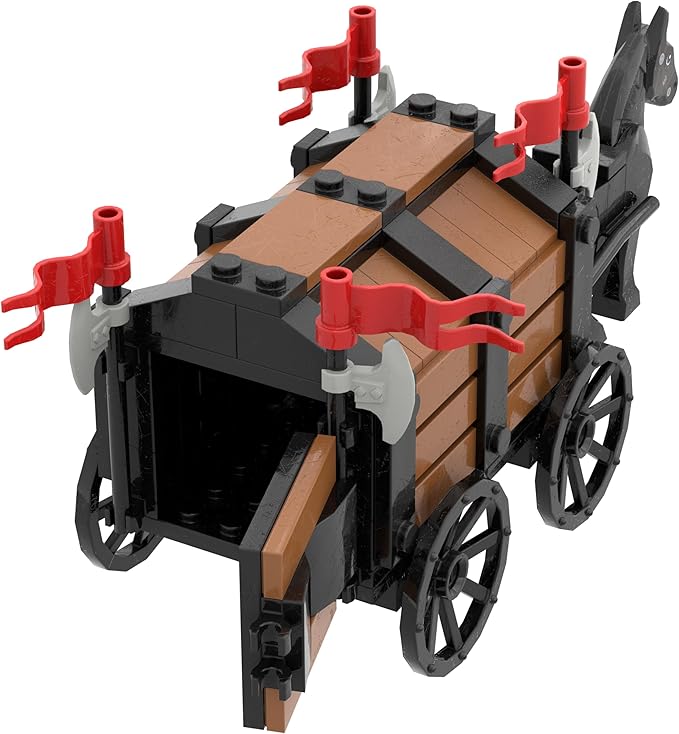Medieval Ancient Castle Carriage Building BlocksAncient Military Weapons Chariot Building BricksMedieval Castle Building SetMOC Medieval Castle Accessories Building Blocks