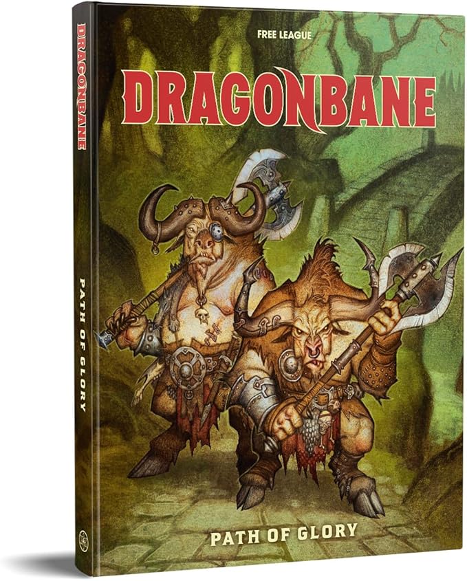 Free League Publishing Dragonbane: Path of Glory Roleplaying Adventure Expansion Tabletop Roleplaying for Adults Family Teens 12+