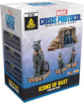 Marvel: Crisis Protocol Icons of Blast TERRAIN PACK - Enhance Battles with Wakandan Statues &amp One-Shot Card! Tabletop Superhero Game Ages 14+ 2 Players 90 Min Playtime Made by Atomic Mass Game