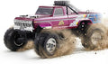 FMS 1/10 RC Truck Ford F-1002WD Monster Truck with Licensed Body 550 Brushed Motor Oil Shocks Independent Suspension – All-Terrain RC Crawler High Speed Off-Road RC Car for Gift（Red High Roller）
