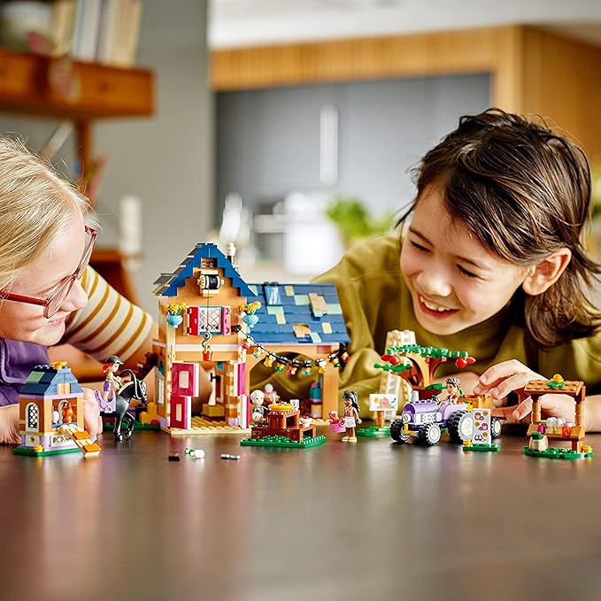 LEGO Friends Organic Farm House Set 41721 with Toy Horse Stable Tractor and Trailer Plus Animal Figures for Kids Girls and Boys Aged 7+