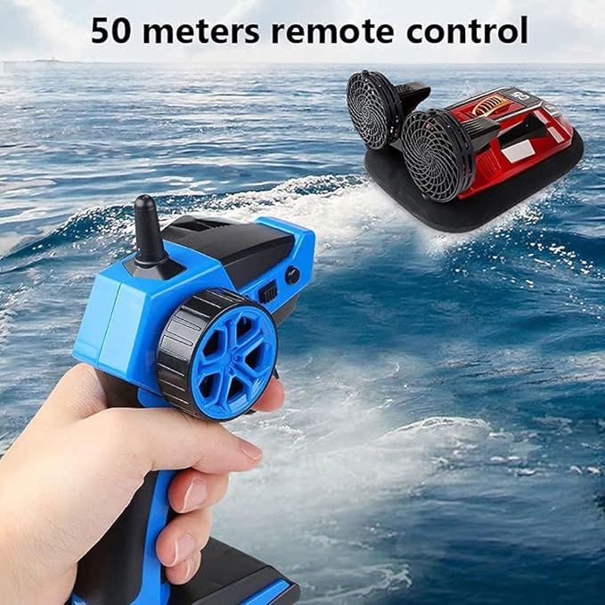Rc Ships RC Hovercraft Boat for Land and Water 2.4GHz Remote Control Amphibious Vehicle Toy with Double PowerElectric Watercraft RC Toy Boats Gifts for Boys Girls