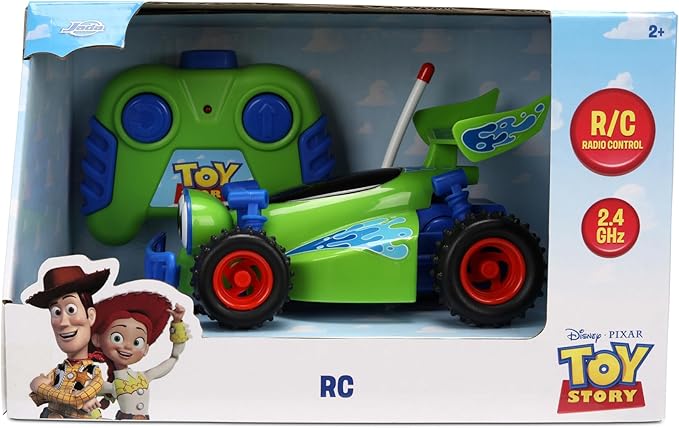 Jada Toys 1:32 RC Toy Story RC Buggy – Simple Function Remote Control Car for Kids with 5.5 Body and Movie-Inspired Design – No Figure Included