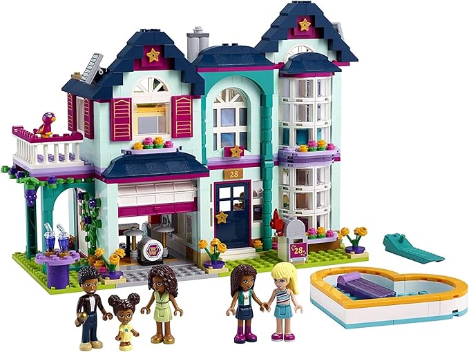 LEGO Friends Andrea's Family House 41449 Building Kit Mini-Doll Playset is Great Gift for Creative 6-Year-Old Kids New 2021 (802 Pieces)