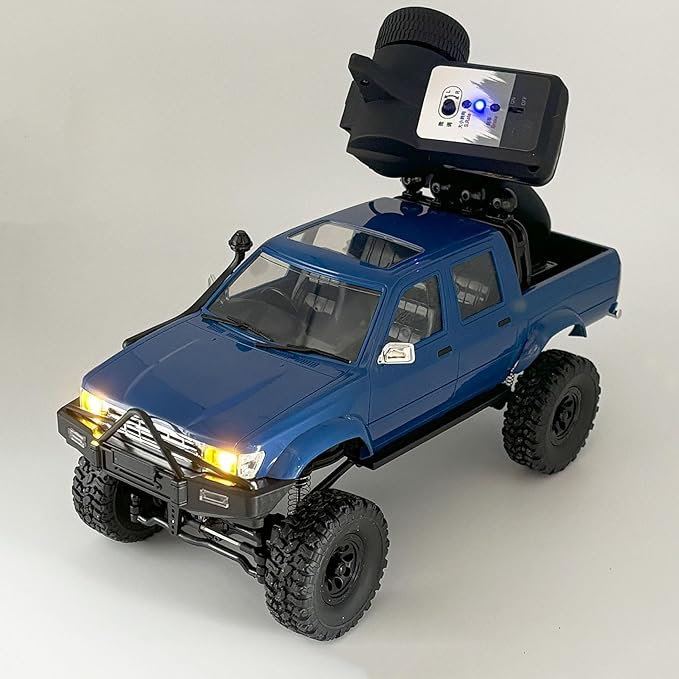 RC Rock Crawler WPL C64-1 RC Truck 4x4 1/16 RC Crawler Off Road Pickup Hobby RTR All Terrain 260 Motor Upgraded Chassis Proportional Throttle Steering 2.4GHz Axle Mounted Servo Adult