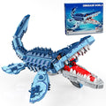 Mosasaurus Dinosaur Building Blocks Set 805 PCS Dinosaur World Building Toy Jurassic Ocean Animal Model Collection Toys for Home Decor Birthday Gift for Adults Boys Age 8-12