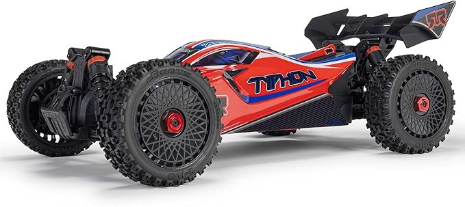 ARRMA RC Car 1/8 Typhon 4X4 223S BLX BRUSHLESS Buggy RTR (Battery and Charger Not Included) with DSC RED/Blue ARA4306V4T3