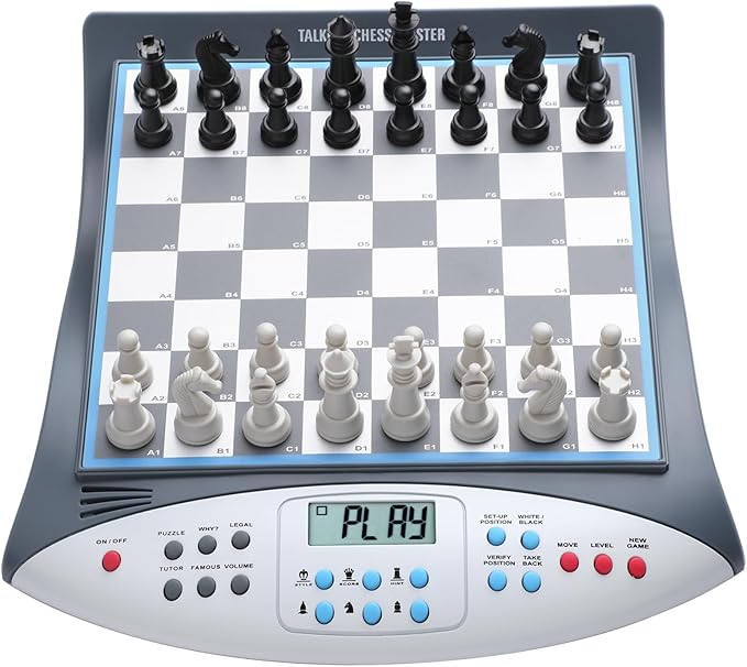 Electronic Chess Set with Voice Teaching System Magnetic Computer Chess Game Great Partner for Beginners &amp Improving Players Electronic Chess Board Grows Your Chess Skills