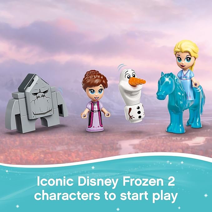 LEGO Disney Frozen 2 Elsa and The Nokk Storybook Adventures Building Toy 43189 Movie-Inspired Frozen Toy Set Gift Idea for Kids Boys Girls Age 5+ Portable Travel Toy with Micro Dolls and Olaf Figure