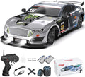 Dollox Remote Control Car 1/16 Scale RC Drift Car 2.4GHz 4WD High Speed 18+KM/H Vehicle with LED Lights and Spray Extra Drifting Tires Racing Vehicle Toys Birthday Gifts for Adults Boys 2 Batteries