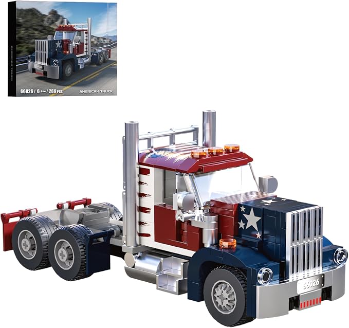 Semi Truck Building SetsCity Tow Truck Toy Building Block Set for Adults and Boys（268PCS）
