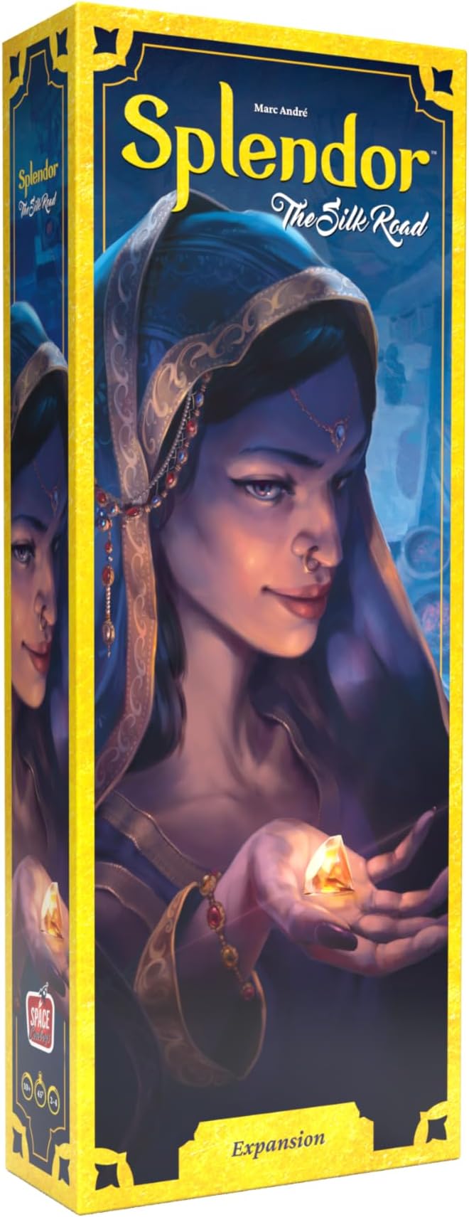 Asmodee Splendor The Silk Road Expansion - Explore Trading Posts &amp Compete for City Tiles! Strategy Game for Kids &amp Adults Ages 10+ 2-4 Players 45 Minute Playtime Made by Space Cowboys