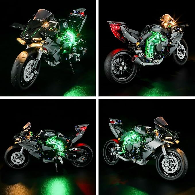BRIKSMAX Led Lighting Kit for Lego-42170 Kawasaki Ninja H2R Motorcycle - Compatible with Lego Technic Building Set- Not Include Lego Set