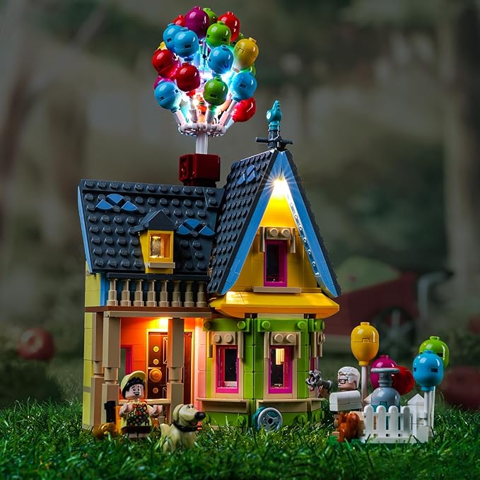 Upgraded Led Light Kit for Lego Up House 100 Celebration Building Toy Set Compatible with Lego 43217 Gift Idea for Boys Girls and Kids (Model Not Included)